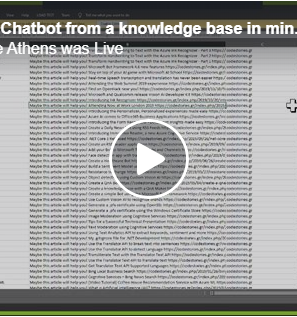 Create a chat bot from a knowledge base in minutes [Video]