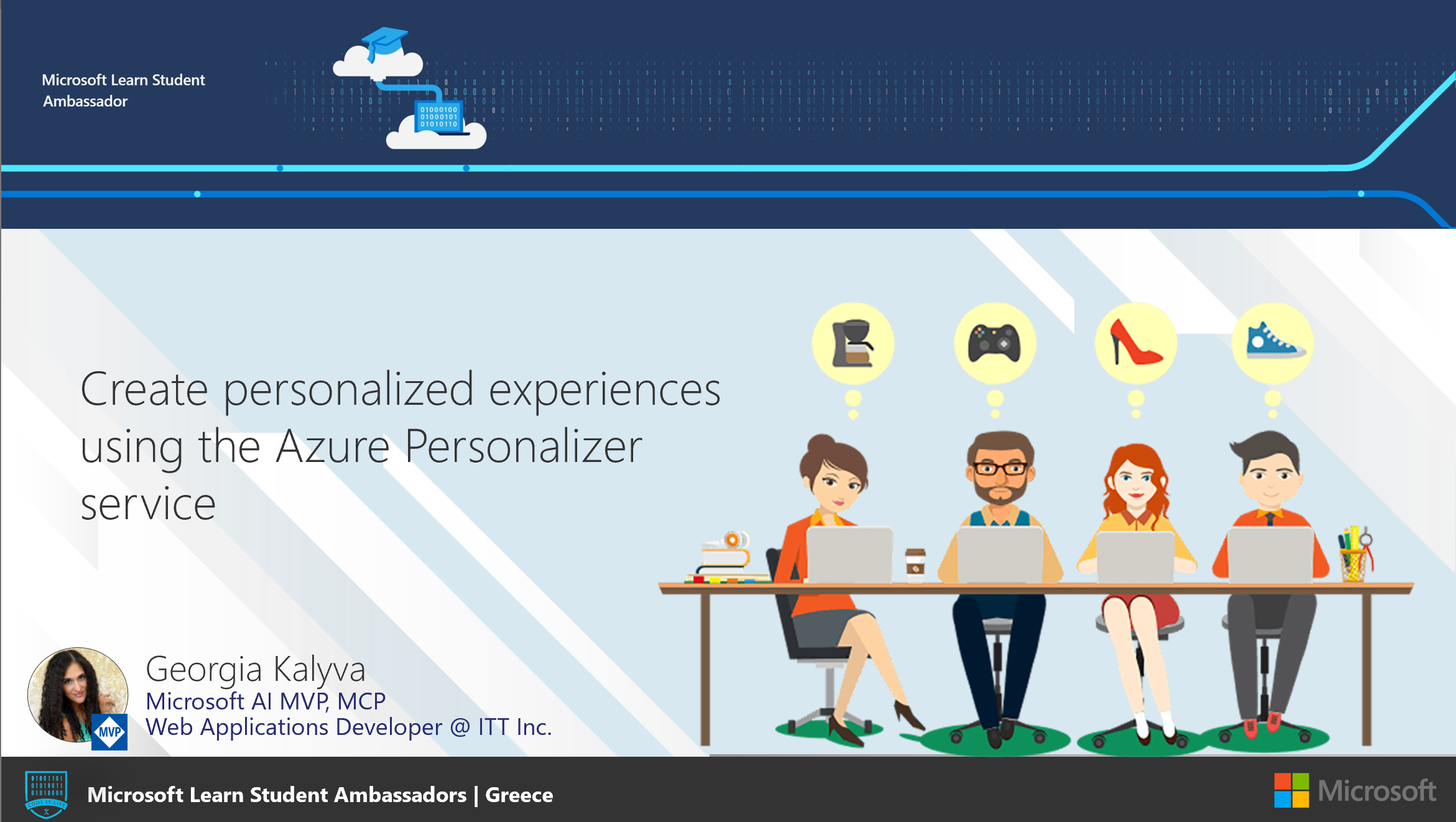 Create personalized experiences with the Azure Personalizer service – Summer in Greece Festival 2020